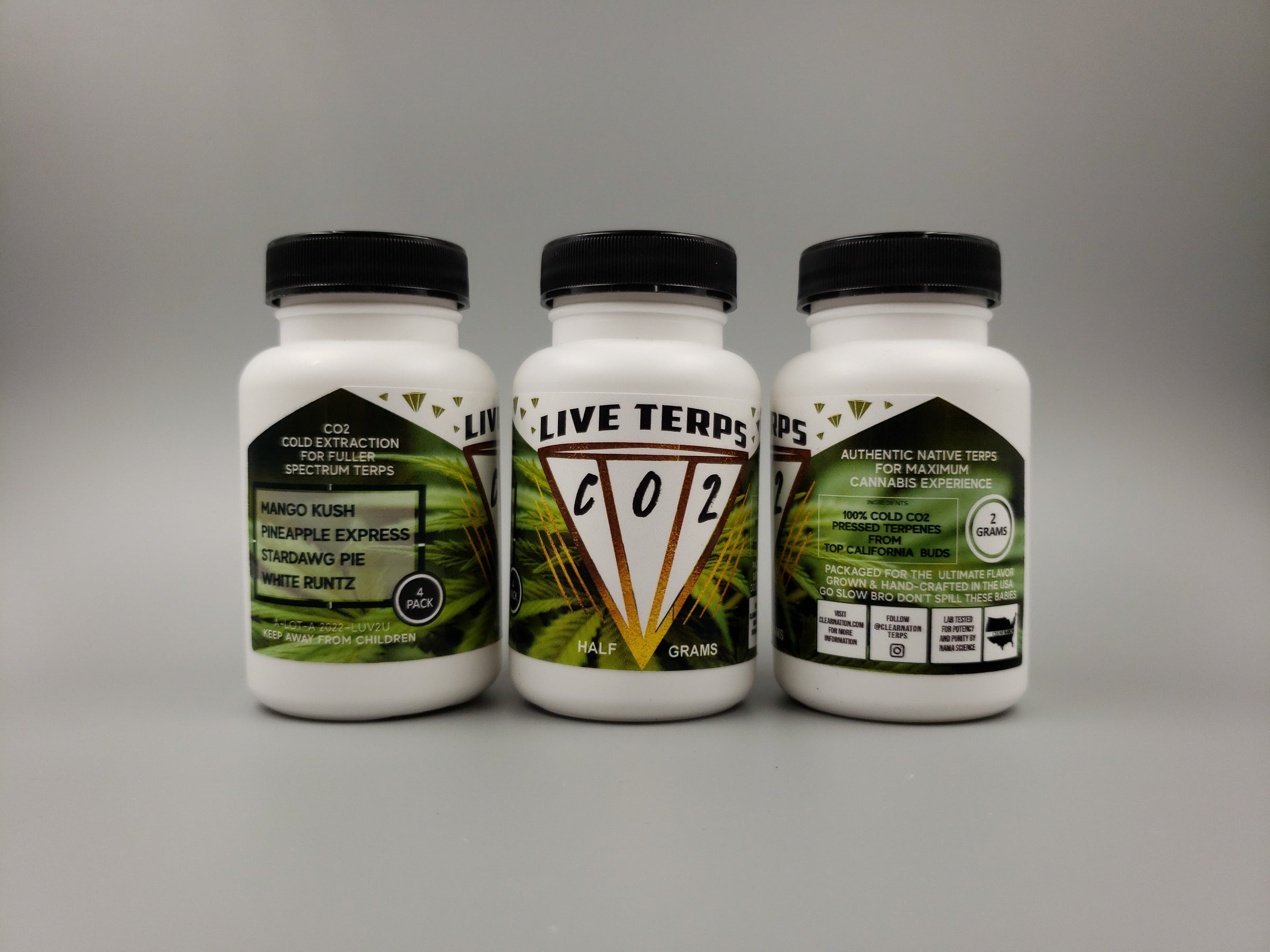 Sample Pack of organic unadulterated terpenes | Clear Nation Terpenes
